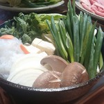 金谷 本店 - 弾3弾では野菜。ここでも味付けは砂糖+醤油のみ。