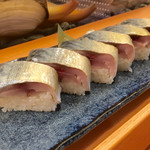 寿司 魚禅 - 鯖寿司 (680円)