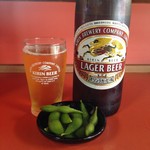 久華 - 瓶ビールとお通し