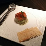 サーモンとアボカドのスモーク　1200円