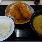 かつや - ごはんが劇不味い。朝イチだけど昨日の残りかな。