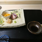 日本料理 みや  - 29年1月　お造り三種