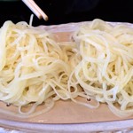 ２色蕎麦のゆず切り