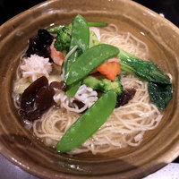 中國名菜 龍坊 代官山店 - 2015.12.02 ランチメニューの 「海鮮と野菜の薄塩そば（汁そば）」