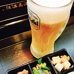 貴鶏屋 - 仕事終わりのビール!!ぷはぁ