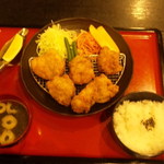 ふじやからあげ - 定食（チーズ・大）
