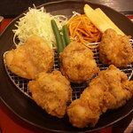 ふじやからあげ - 定食（チーズ・大・アップ）