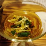 幸咲 - ★菊菜と榎木の酢浸し