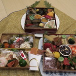 青華こばやし - 29年1月　3段重のお節　全景