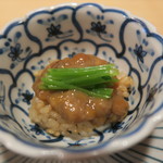 車力門 ちゃわんぶ - 28年12月　赤ナマコこのわた　飯蒸し