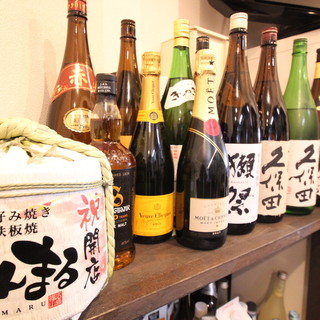 日本酒からワインまでお酒の種類も豊富！