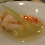 炭火割烹 いふき - 車海老くず餡掛けアップ