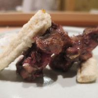 炭火割烹 いふき - すっぽん炭火焼きアップ