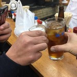 焼鳥の王将 - 赤星と烏龍茶で！乾杯