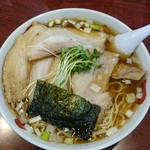 正月屋 - 豚バラそば大盛