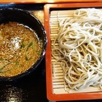 そば処 山の幸館 - 豚ネギのつけ麺そば　1080円