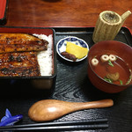 うなぎの緒里 - 2017年1月初旬 特うな重定食 ¥2.400