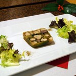 手打ち蕎麦とフレンチの やな木 - 広島産鶏肉と葱のテリーヌ