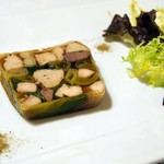 手打ち蕎麦とフレンチの やな木 - 広島産鶏肉と葱のテリーヌ