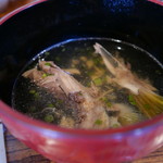 魚山人 - 撮り忘れて食べかけのあら汁