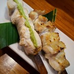 炭火串焼屋 なつや - むねわさび、もも