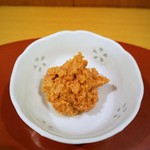 鮨 たなべ - あん肝のとびこ和え