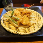 麺処まはろ - ざる＋かしわ天