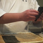 鮨 猪股 - 海苔も美味しいんです