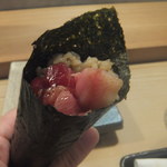 鮨 猪股 - 鮪の手巻き