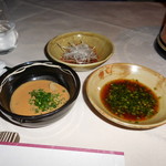 瀬里奈 - しゃぶしゃぶのタレ３点です。