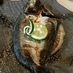 海酒 - アジ干物焼き480円