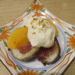 小料理 すず乃 - 柿と無花果の白和え