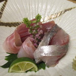 小料理 すず乃 - 青森　そい、沼津　鯵、深浦　メジマグロ
