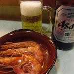 真魚 - モロゲエビ塩茹で