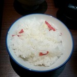 銀座 ハゲ天 - 小柱と京にんじんの炊き込みご飯