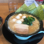 門真商店 - ラーメン(醤油)、うずら卵トッピング、All普通