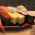 寿司文 - ランチ松にぎり1,000円