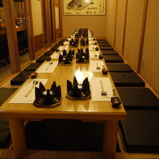 個室座敷は２４名様ぐらいまでのご宴会可能です