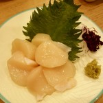 穂々恵み - ホタテの貝柱の刺身