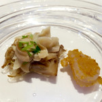 ウシマル - 天然の平茸と九十九里で採れたホッキ貝