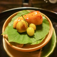 京都 吉兆 嵐山本店 - 焼物　真魚鰹の幽庵焼きと銀杏、栗