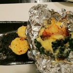 山海里 清ぼう - 赤魚とほうれん草のホワイトソースの包み焼き