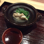 米増 - カワハギ、肝、水菜、土楽鍋〜♪