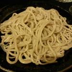 鴨蕎麦 尖 - 二枚目・丸抜き。