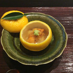 米増 - 2016.12  柚子釜〜♪レンコン、ウニと湯葉あんかけ