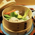 鞍馬口 寿星 - 野菜のせいろ蒸し