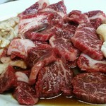 焼肉 味道 - アカセン、バラ、ミノサンド