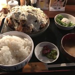 Tori Tetsu - ランチ　チキン南蛮定食　おかずメガ盛り