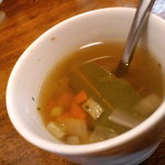 ランチスープ付き。