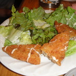 平成大衆酒場　やきとん　じゃんじゃん - 「魚のフライ」かと。あれ～〆のカレーを撮り忘れました。